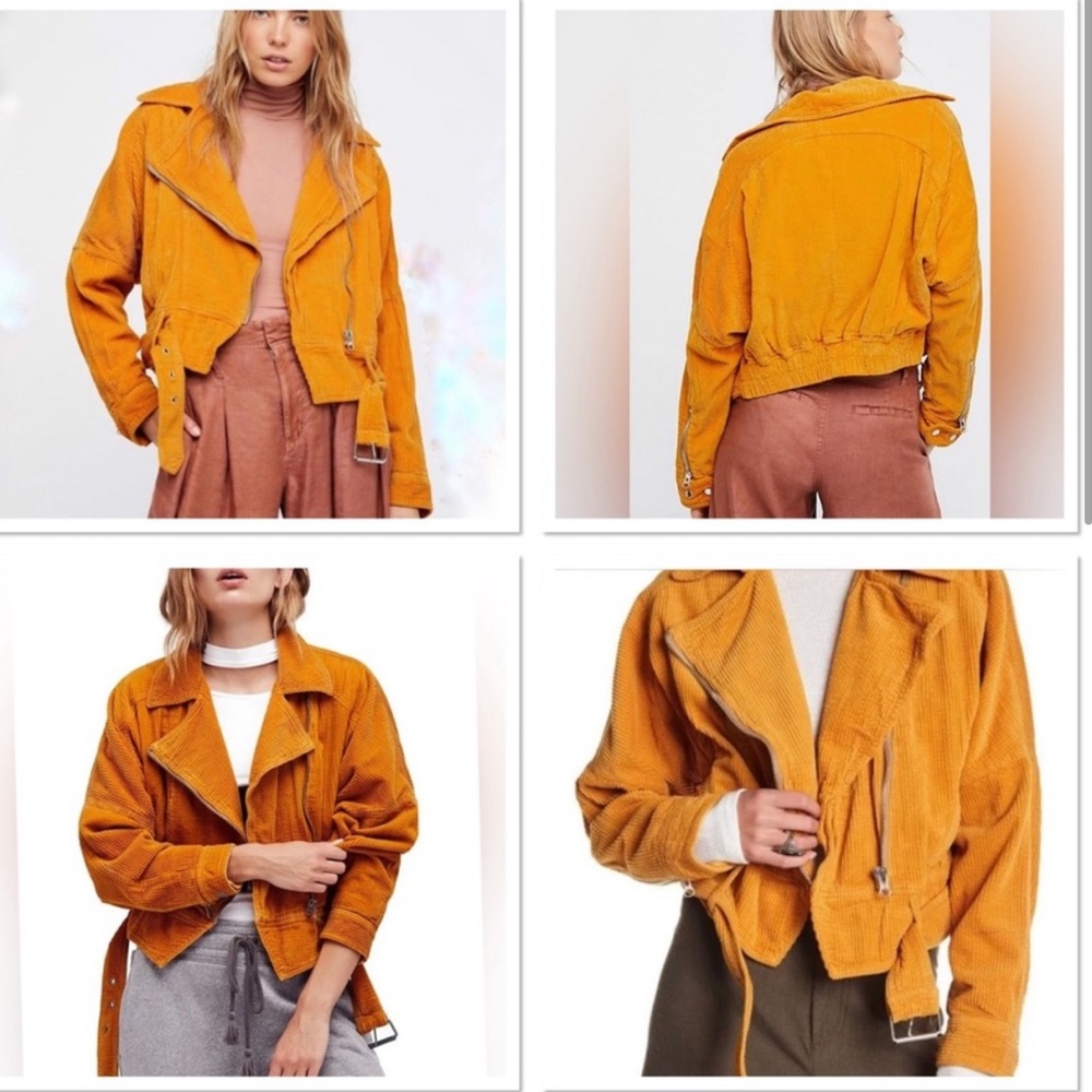 Freepeople Mustard Corduroy Jacket